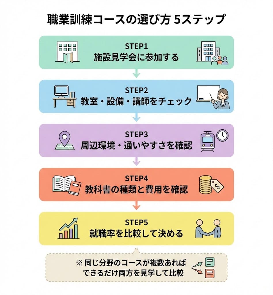 職業訓練コースの選び方5ステップ
