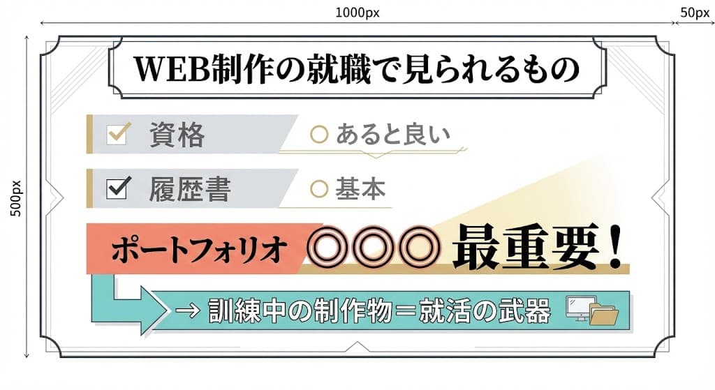 WEB制作の就職で見られるもの